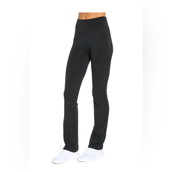 Bally Total Fitness Tummy Control‎ Straight Leg Yoga Pants Large - Picture 2 of 6